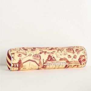 Anthropologie Damson Madder Cotton Printed Pillow